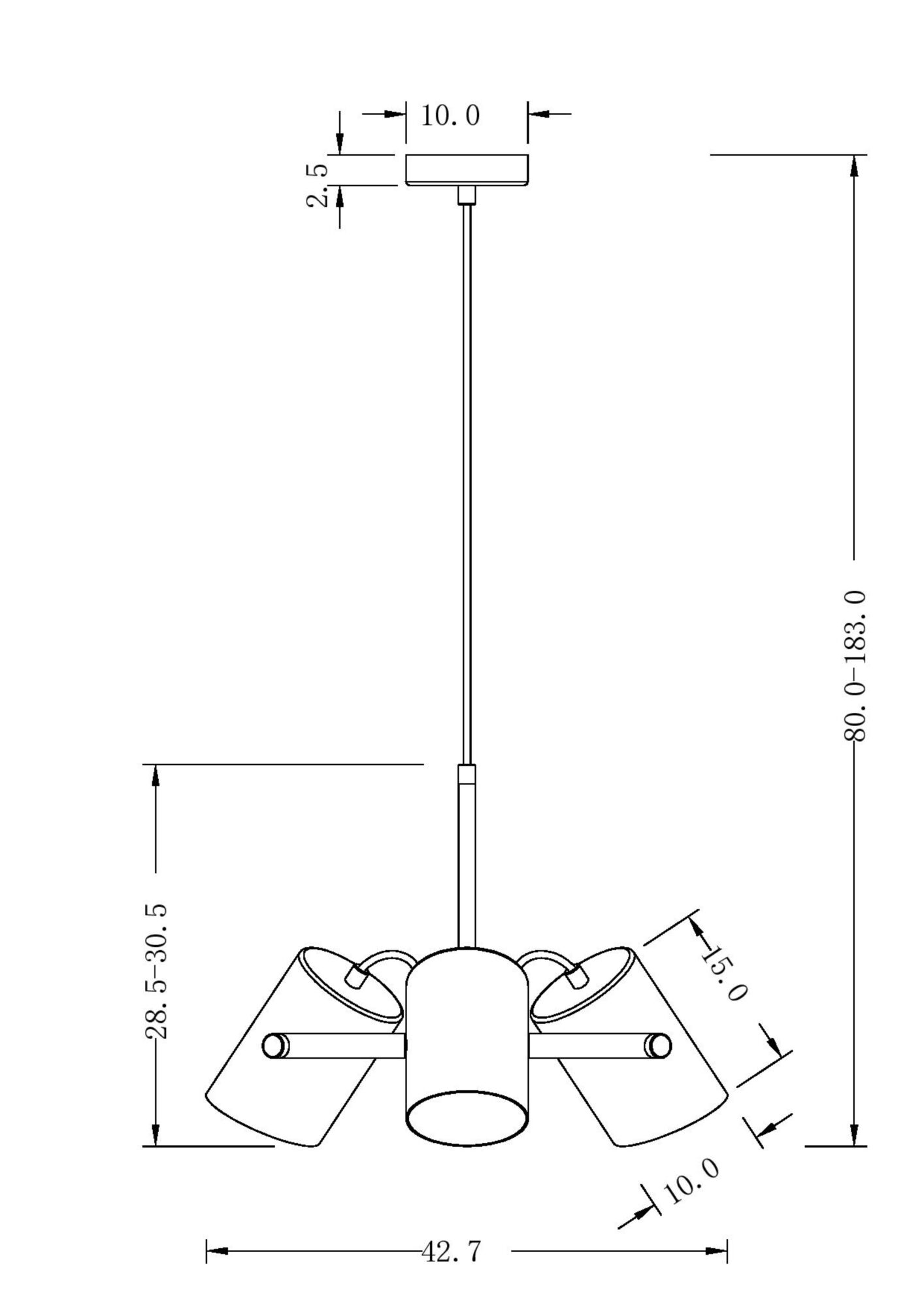 Подвесной светильник Freya FR4004PL-03BBS Подвесной светильник Freya FR4004PL-03BBS