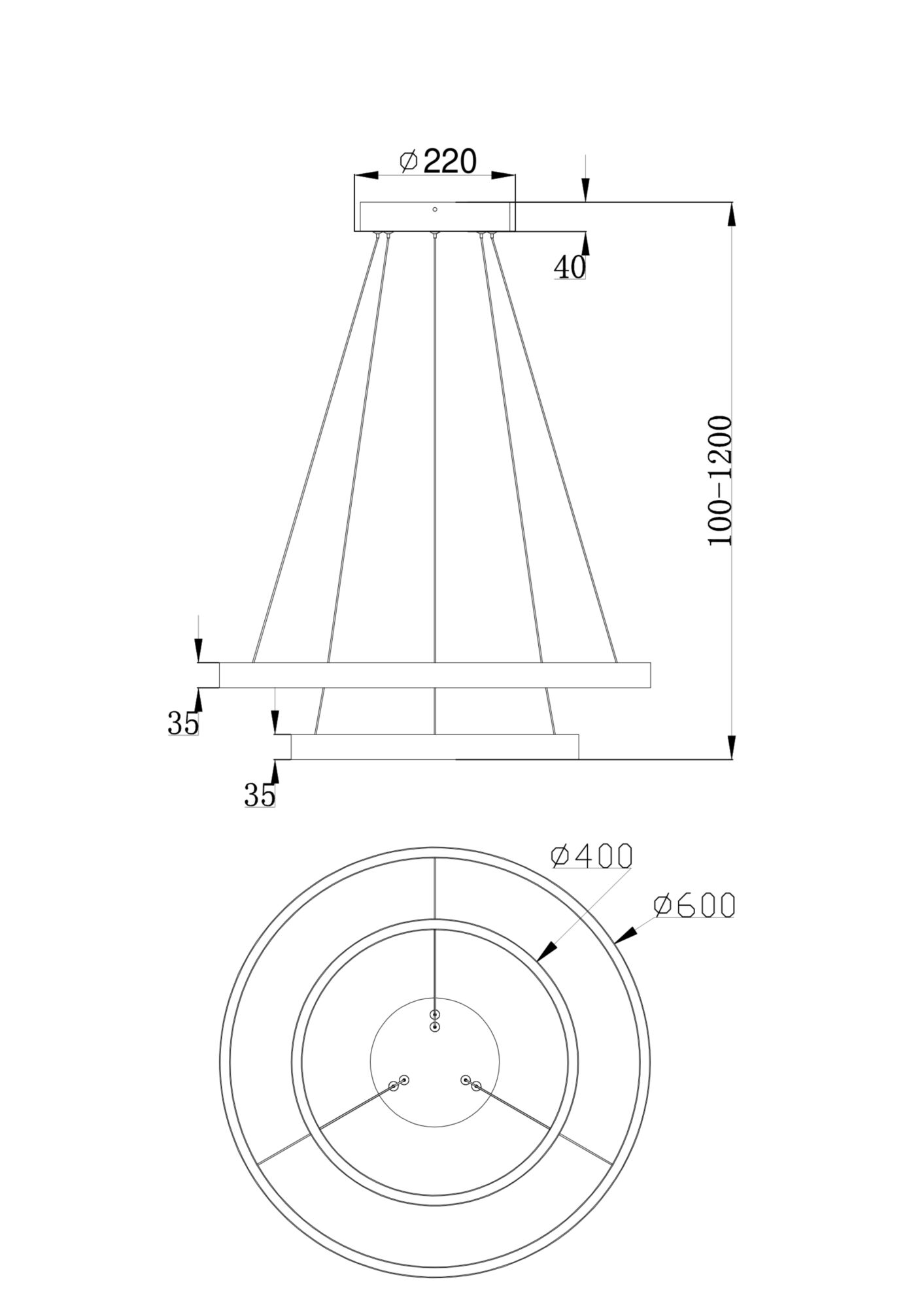 Подвесной светильник Maytoni MOD058PL-L55B4K Подвесной светильник Maytoni MOD058PL-L55B4K