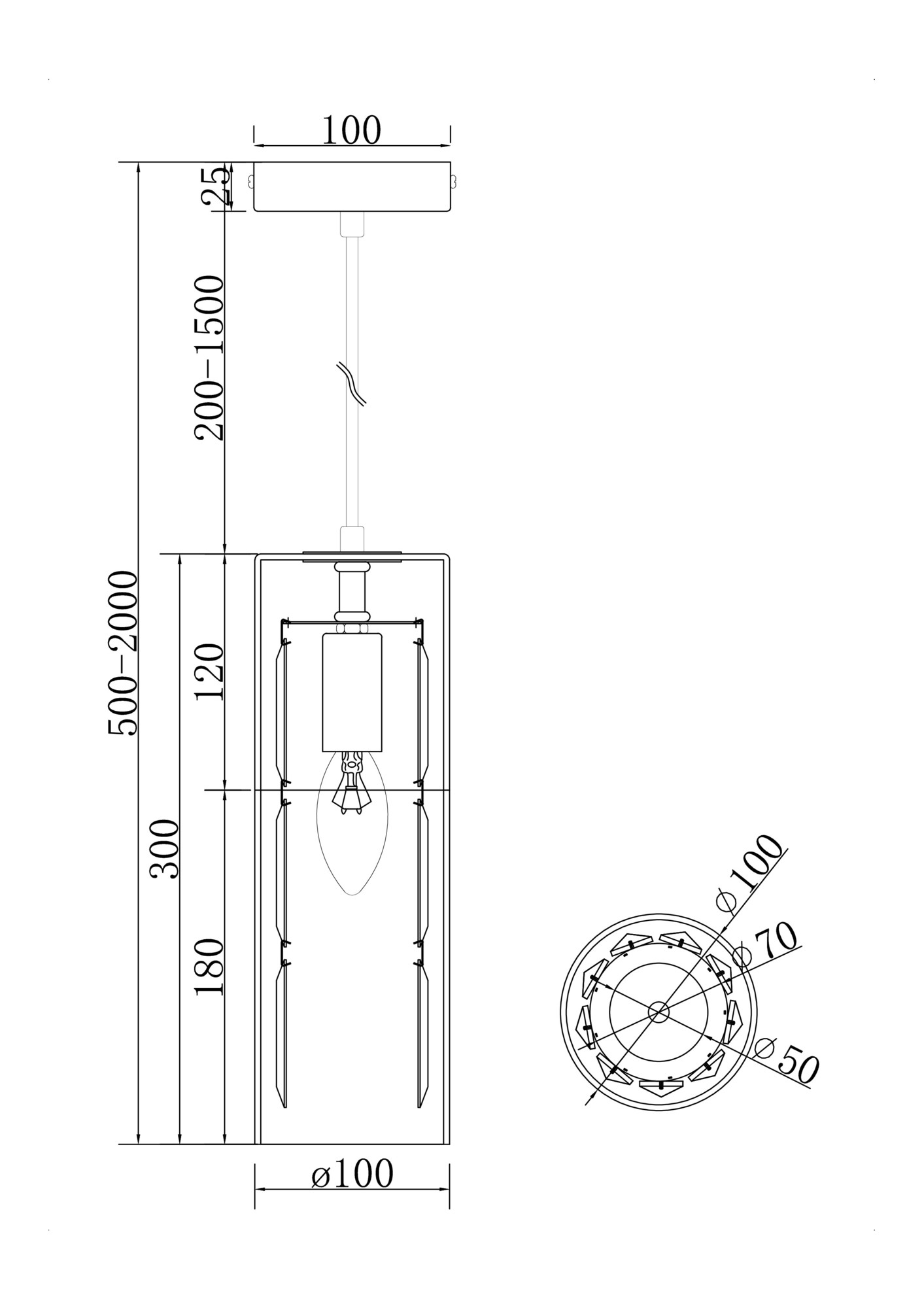 Подвесной светильник Maytoni MOD313PL-01CH Подвесной светильник Maytoni MOD313PL-01CH