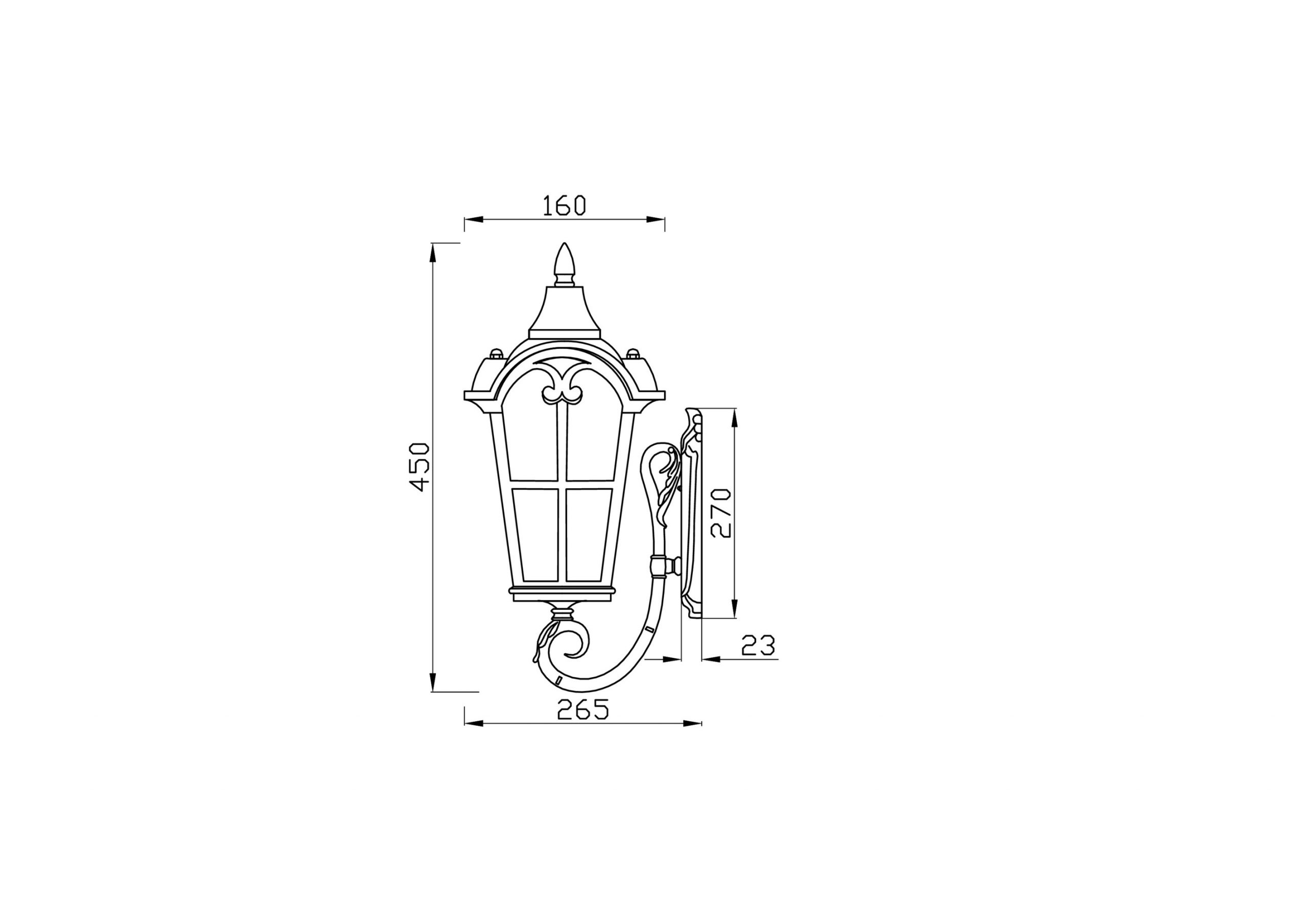 Настенный светильник (бра) Outdoor O413WL-01BZ1 Настенный светильник (бра) Outdoor O413WL-01BZ1