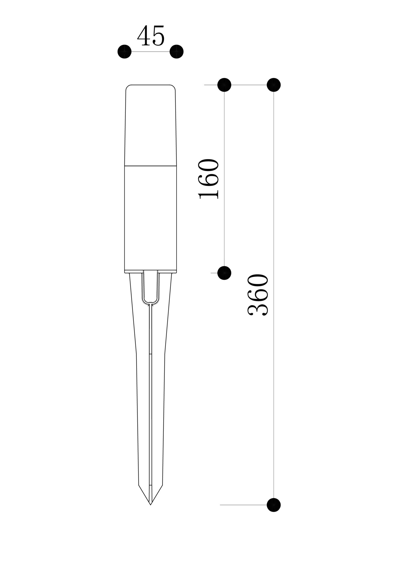 Ландшафтный светильник Outdoor O416FL-L3B3K Ландшафтный светильник Outdoor O416FL-L3B3K