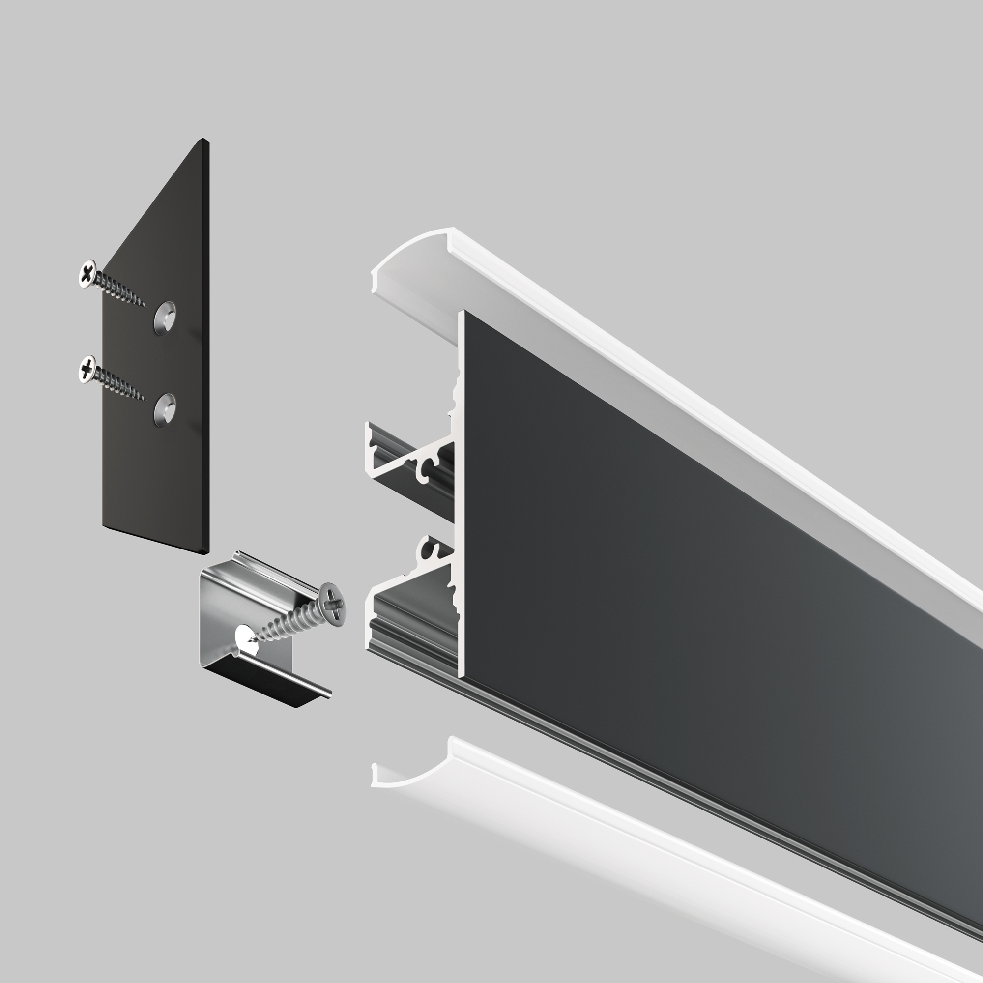 Комплектующие к светодиодной ленте Led Strip ALM-1848-B-2M Комплектующие к светодиодной ленте Led Strip ALM-1848-B-2M