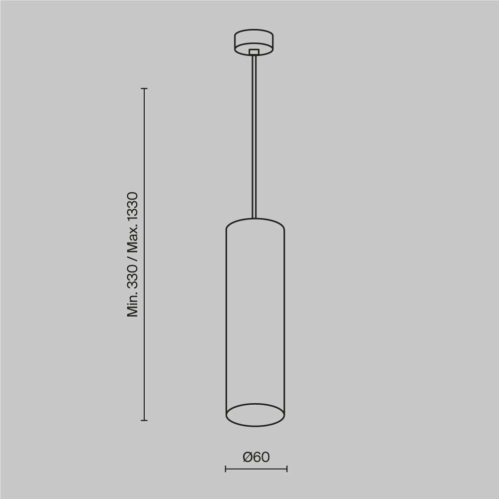 Подвесной светильник Technical P075PL-01MG Подвесной светильник Technical P075PL-01MG