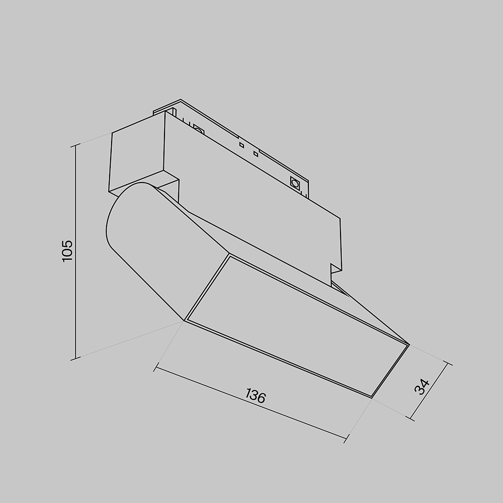Трековый светильник Technical TR075-2-10W3K-W Трековый светильник Technical TR075-2-10W3K-W