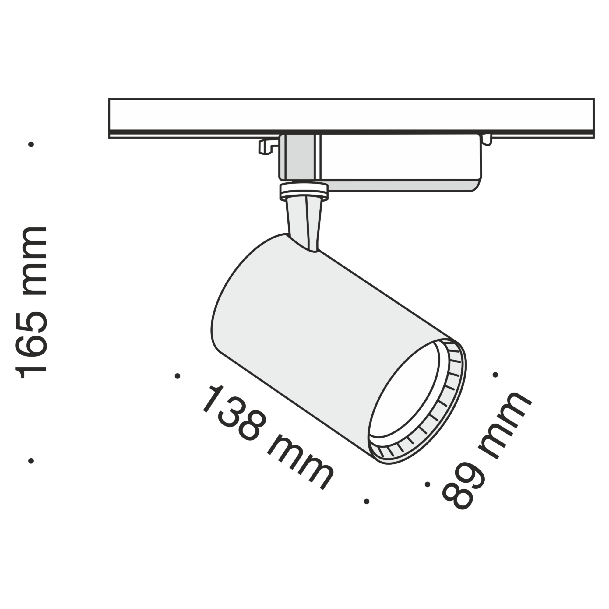 Трековый светильник Technical TR003-1-17W3K-W Трековый светильник Technical TR003-1-17W3K-W