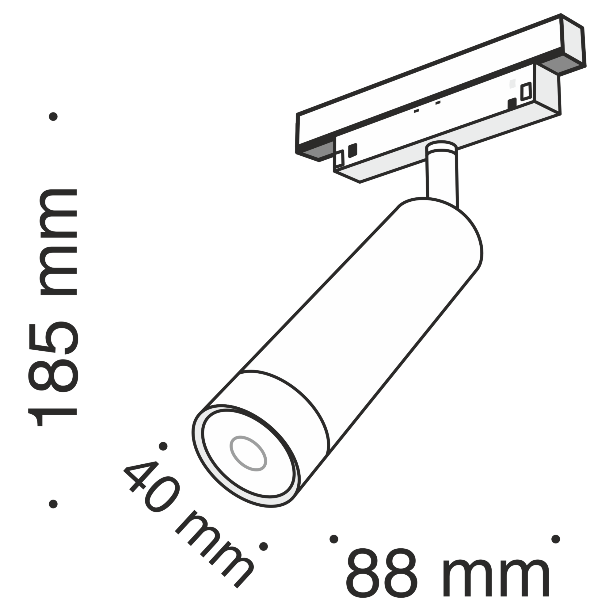 Трековый светильник Technical TR019-2-7W3K-B Трековый светильник Technical TR019-2-7W3K-B