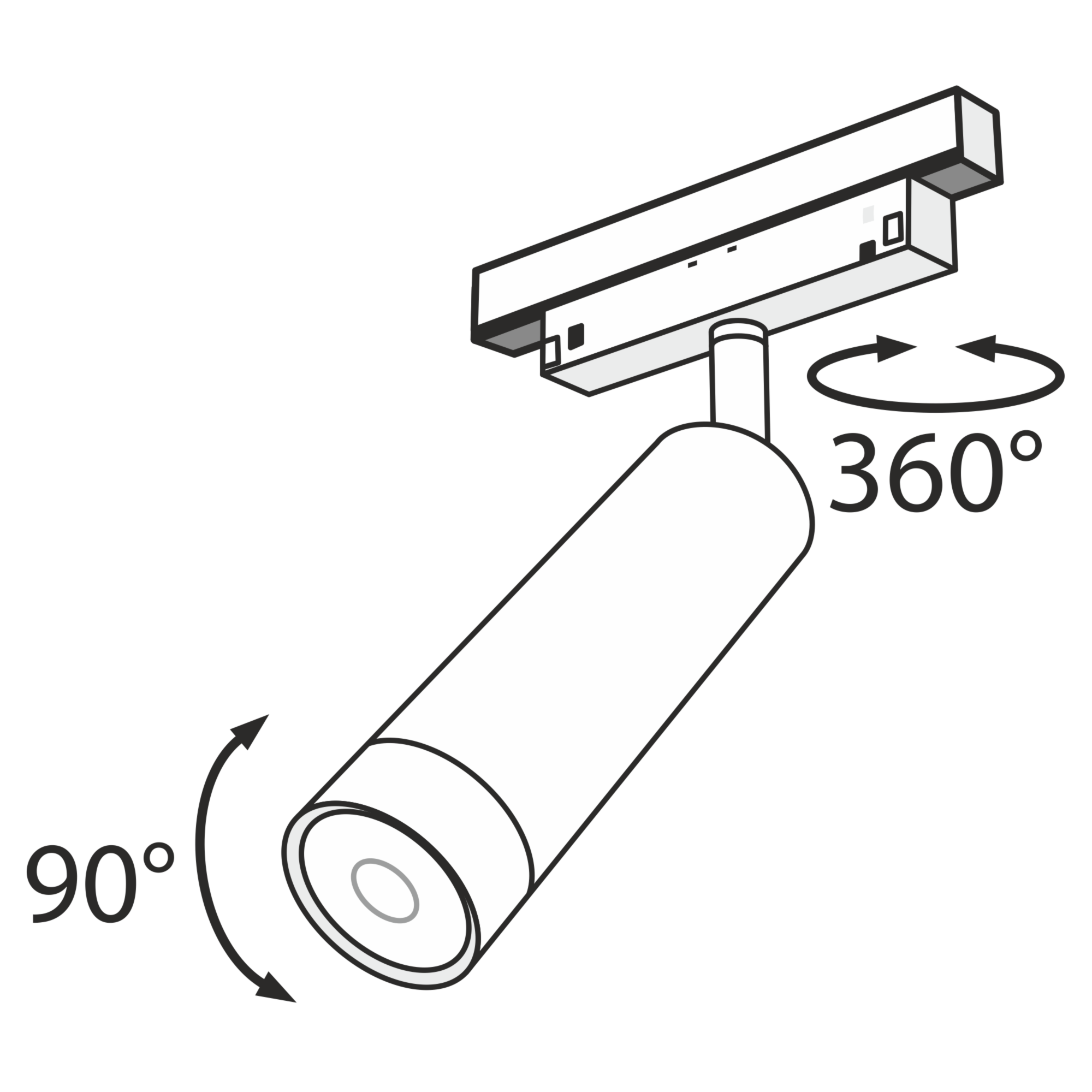 Трековый светильник Technical TR019-2-7W4K-B Трековый светильник Technical TR019-2-7W4K-B