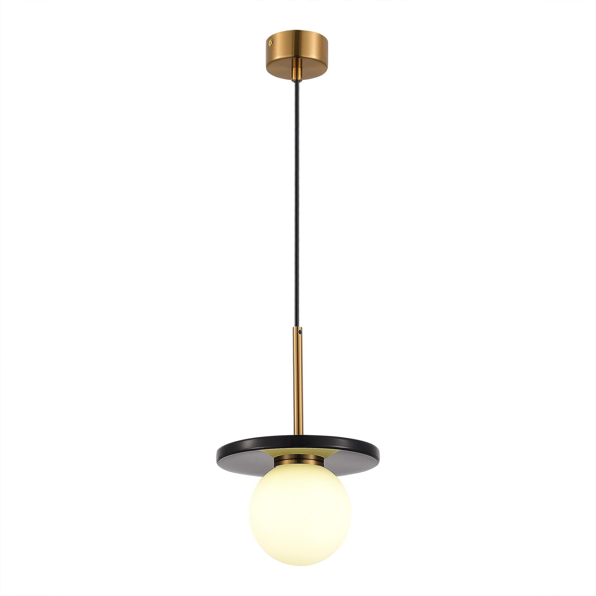 SL1191.343.01 Светильник подвесной ST-Luce Латунь/Латунь, Черный G9 LED 1*5W 4000K НЕБУЛА