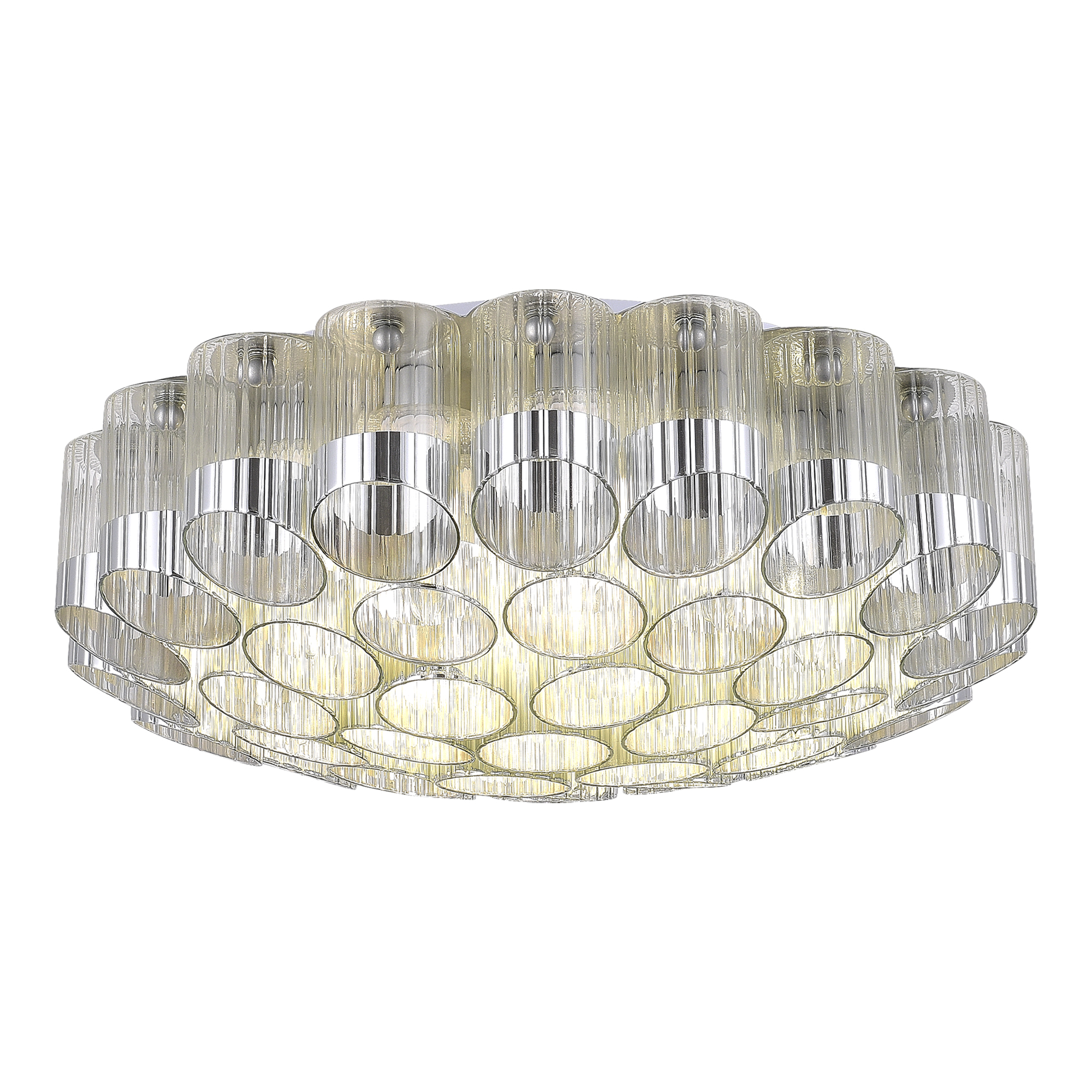 SL1662.102.19 Светильник потолочный ST-Luce Никель/Никель, Прозрачный E14 19*60W АККОРД