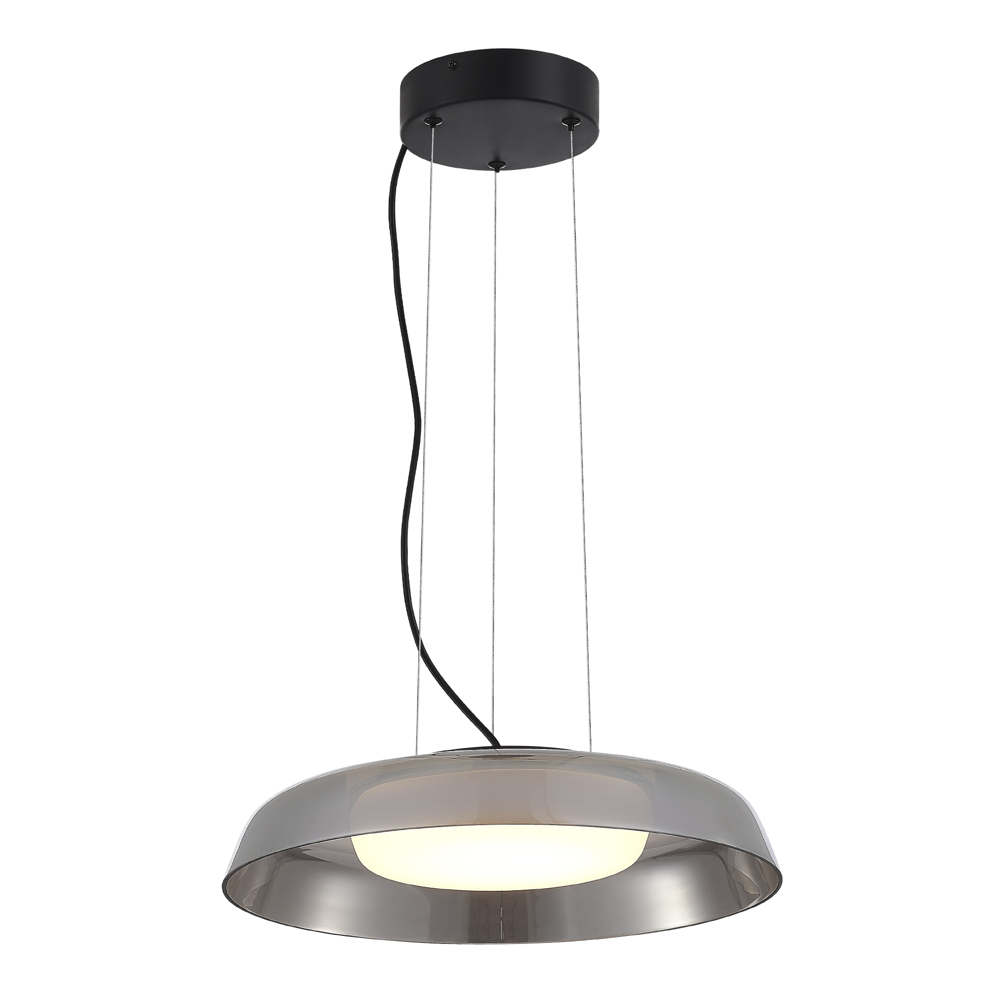 SL6019.413.01 Светильник подвесной ST-Luce Черный/Дымчатый, Белый LED 1*36W 3000K ФОРЕЙ