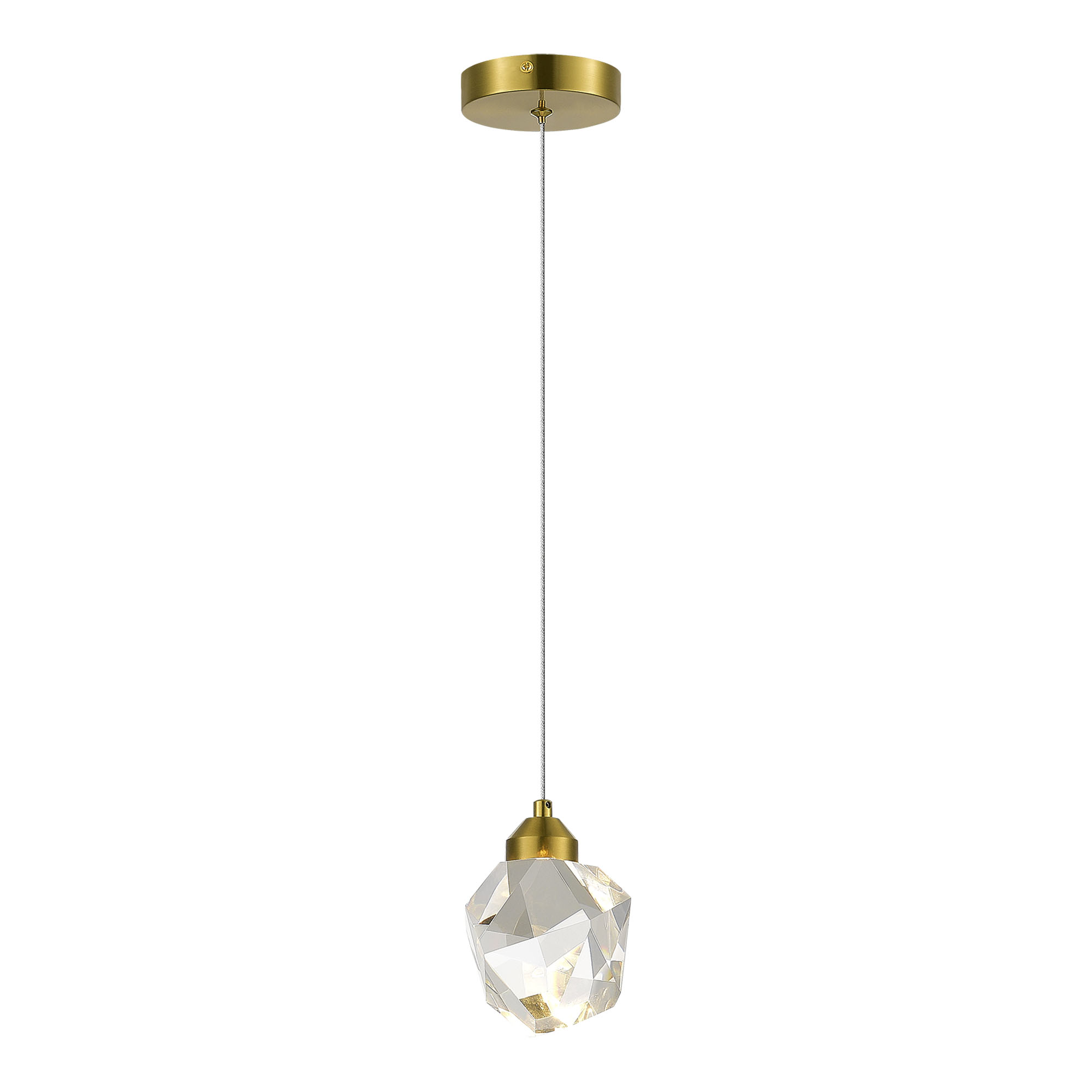 SL6114.203.01 Подвес ST-Luce Золотистый/Прозрачный LED 1*3W 3000K КАСКАТО