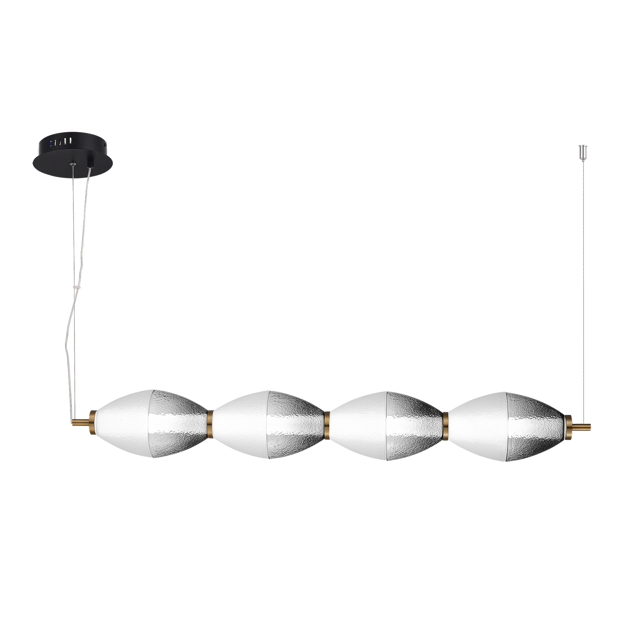 SL6130.403.24 Светильник подвесной ST-Luce Черный/Белый, Дымчатый LED 1*28W 3000K АЙС