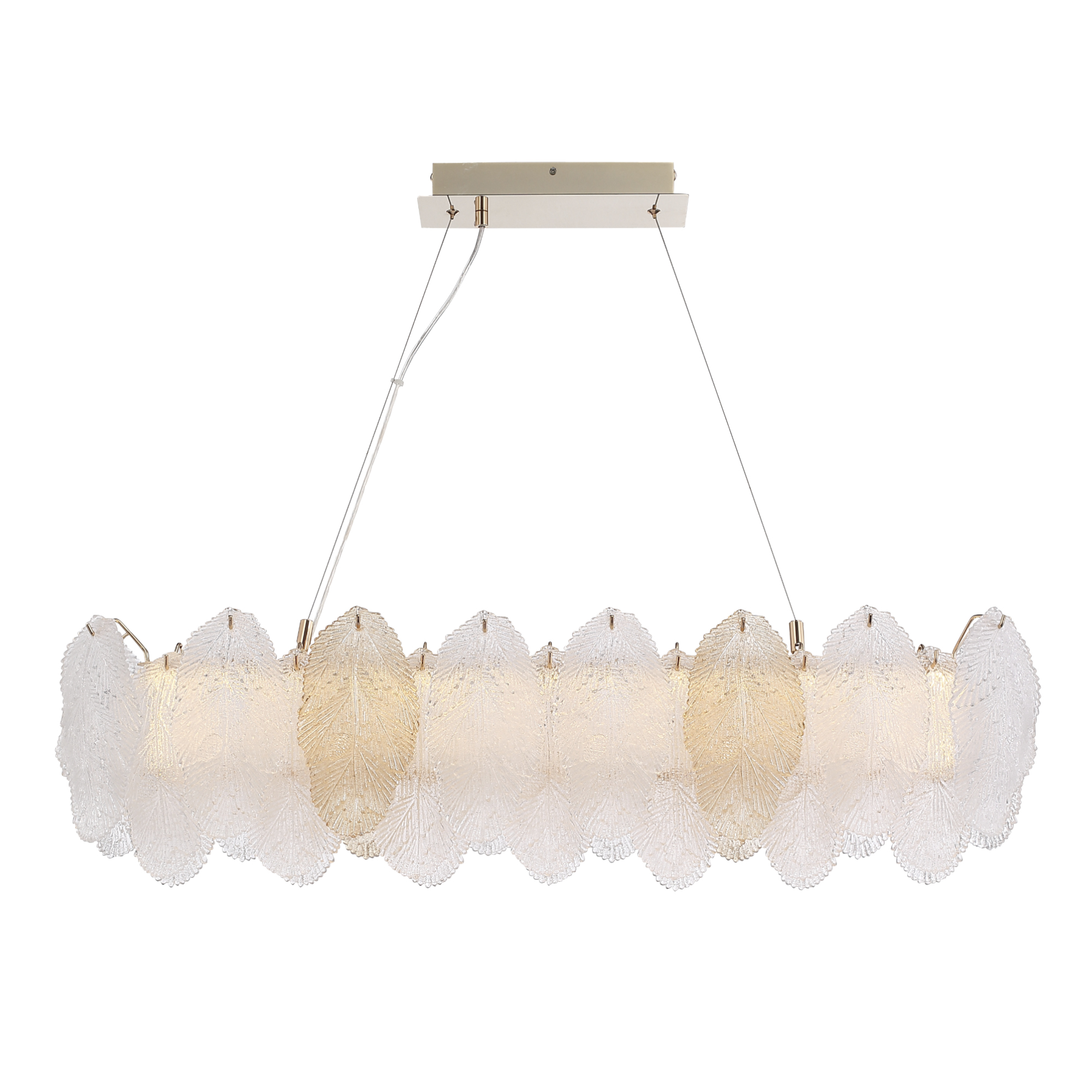 SL6135.233.01 Светильник подвесной ST-Luce золотистый/белый, янтарный LED 1*24W 3000K ЛАЙТА