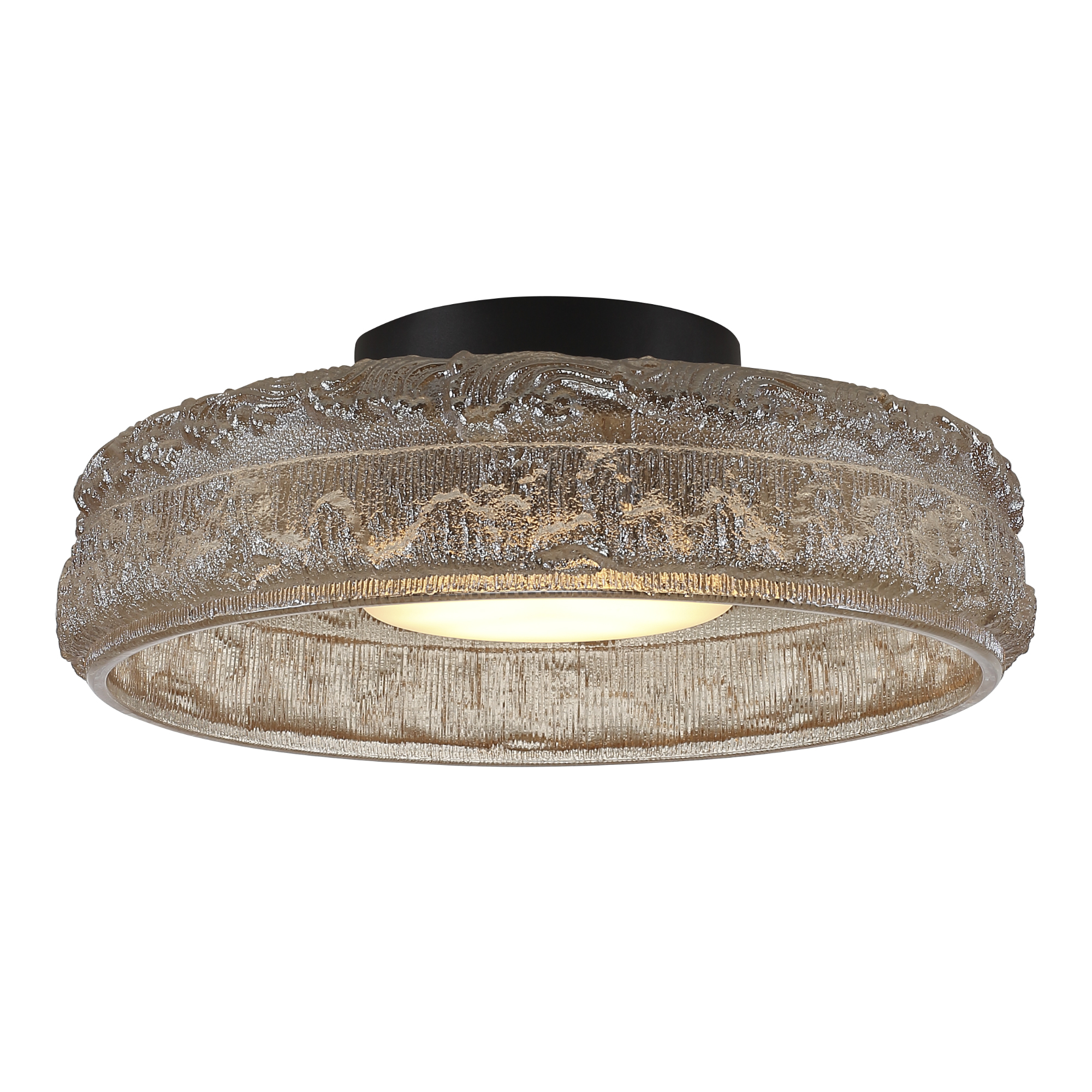 SL6143.422.01 Светильник потолочный ST-Luce черный/шампань LED 1*15W 4000K АНТИК