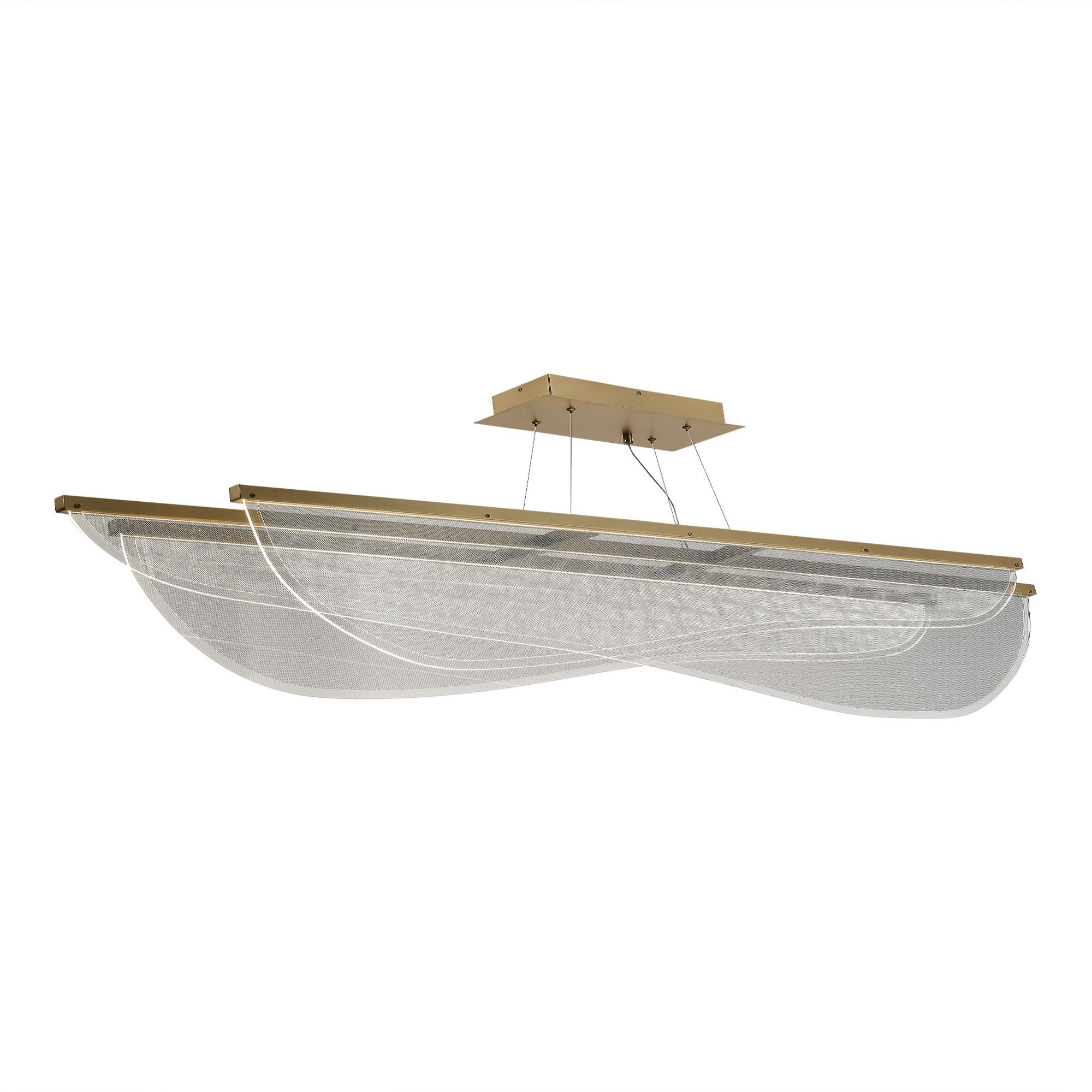 SL6509.223.01 Светильник подвесной ST-Luce Золотистый/Прозрачный LED 1*60W 4000K ФЕЗАЛЕ