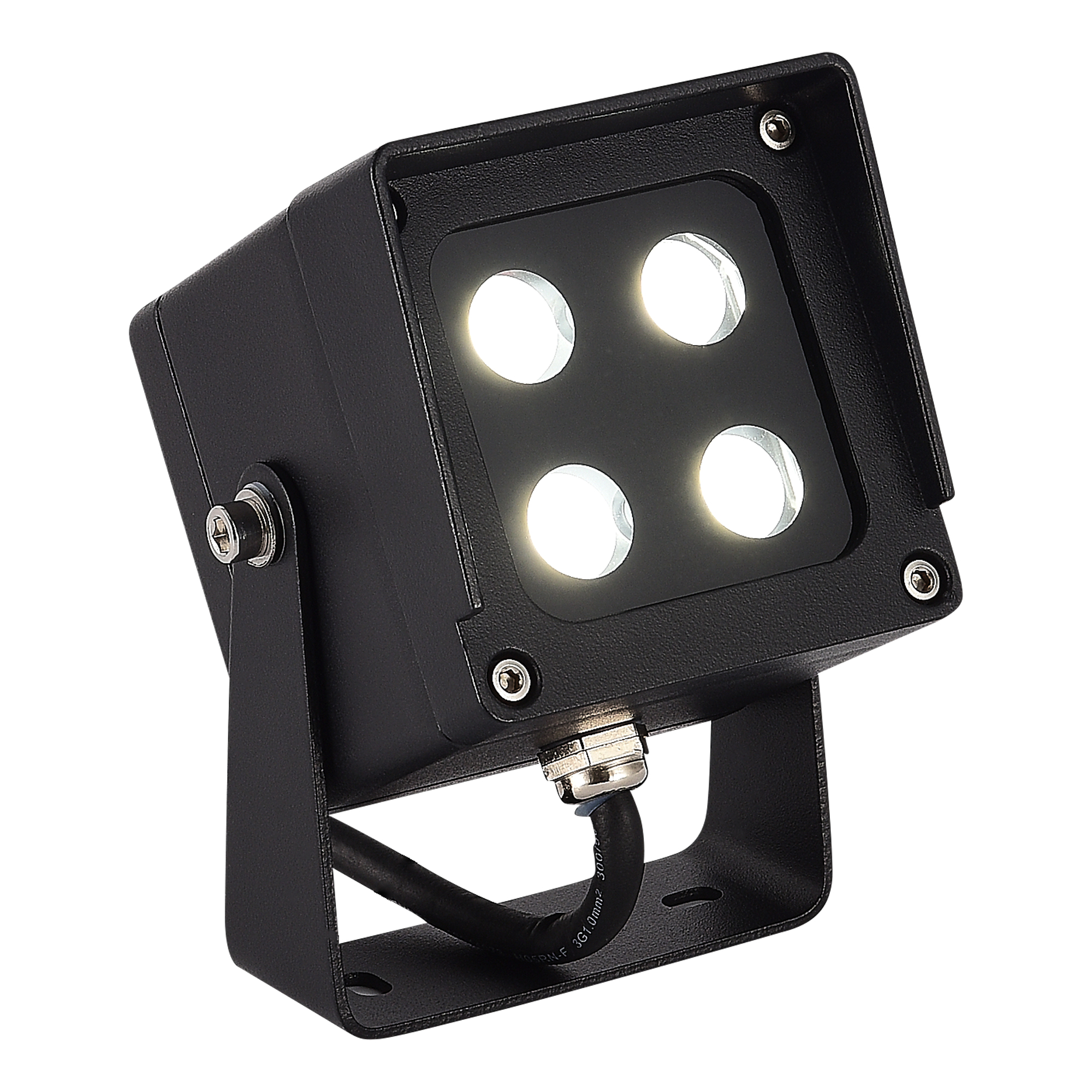 SL9520.405.01 Светильник уличный наземный ST-Luce черный/черный LED 1*9W 3000K/4000K/6500K ГЛЭР