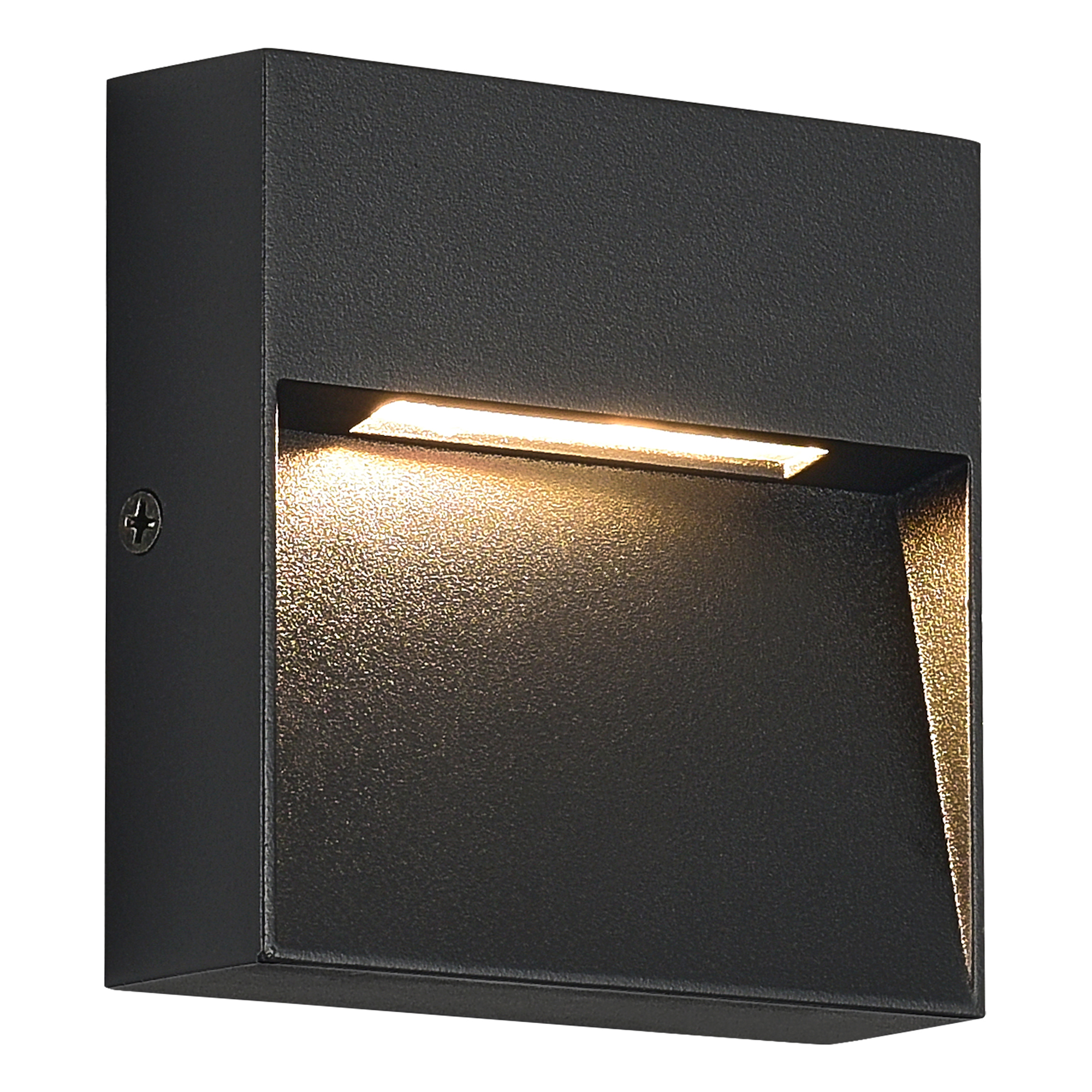 SL9537.411.14 Светильник уличный настенный ST-Luce черный/черный LED 1*1,5W 3000K ЛЕЙД